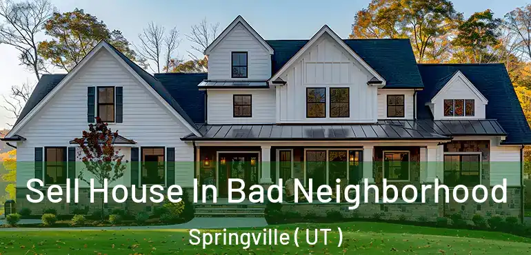  Sell House In Bad Neighborhood Springville ( UT )