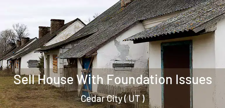  Sell House With Foundation Issues Cedar City ( UT )