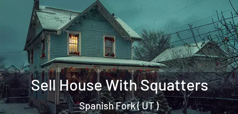  Sell House With Squatters Spanish Fork ( UT )