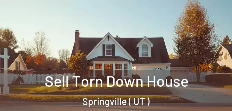  Sell Torn Down House Springville ( UT )